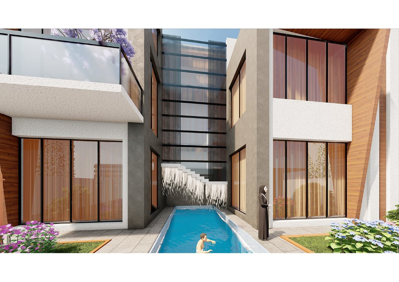 Courtyard residence